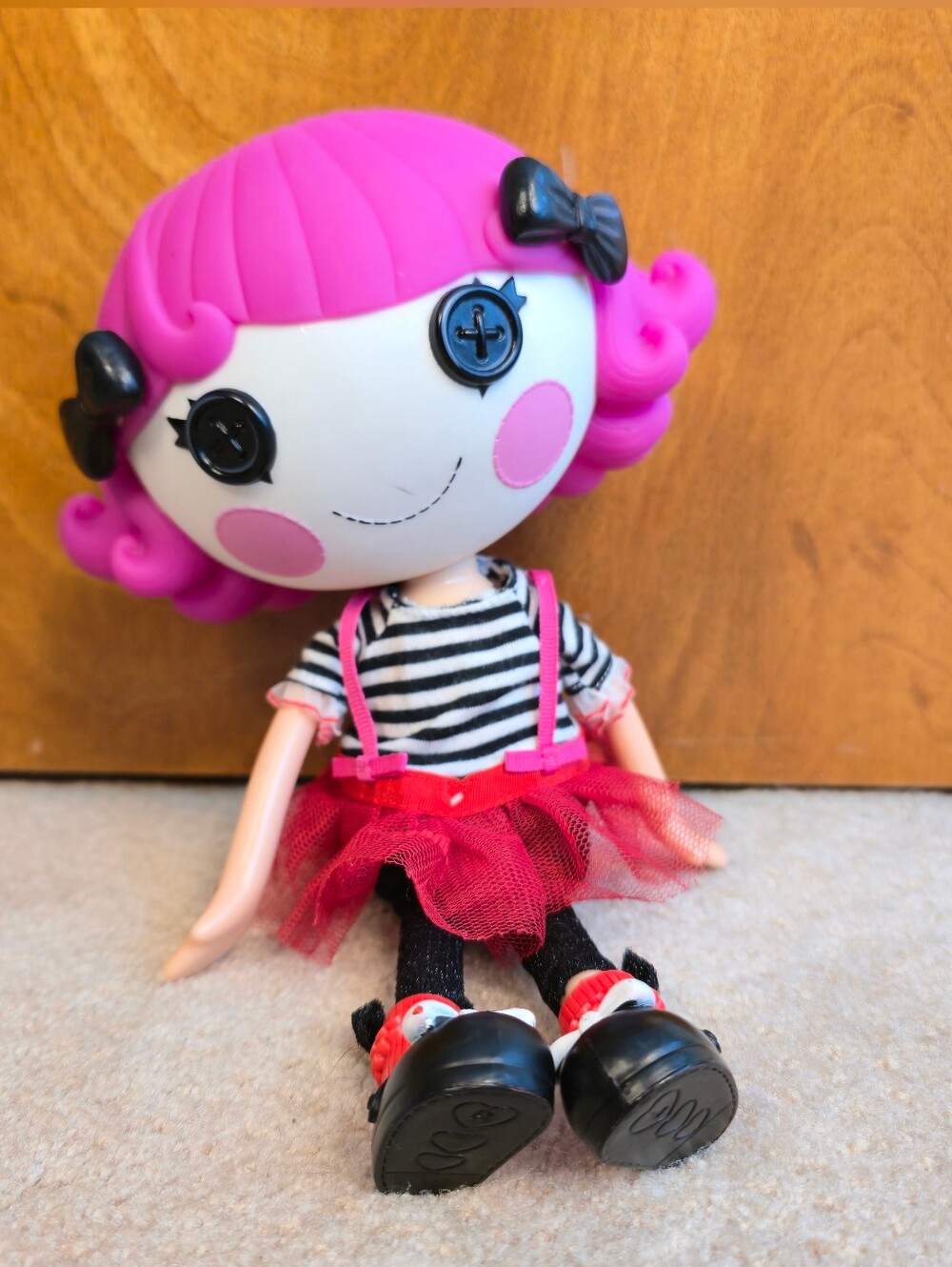 Lalaloopsy Charlotte Charades Mime 12" Full Size Doll W/Dress, Shoes *No Gloves - Picture 8 of 8